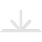 Ekena Millwork Saratoga Architectural Grade PVC Gable Bracket, 84"W x 45 1/2"H x 2"D x 6"F, 13/12 Pitch GBP084X46X0206SAR00 - alternate 5